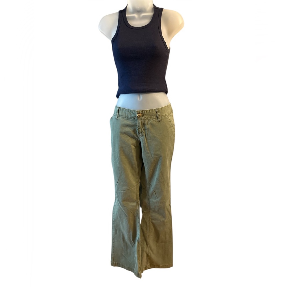 Mossimo Supply Co. Olive Flared Size 5 lightweight Pants EUC